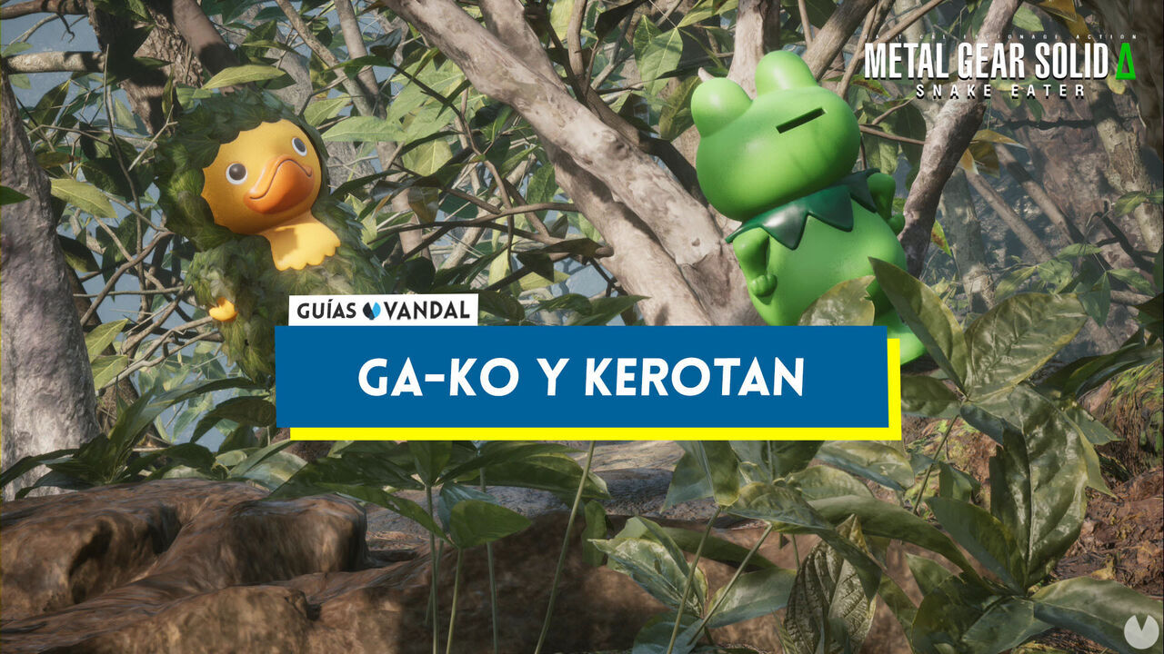 Todos los GA-KO y kerotan en Metal Gear Solid Delta - Metal Gear Solid Delta: Snake Eater