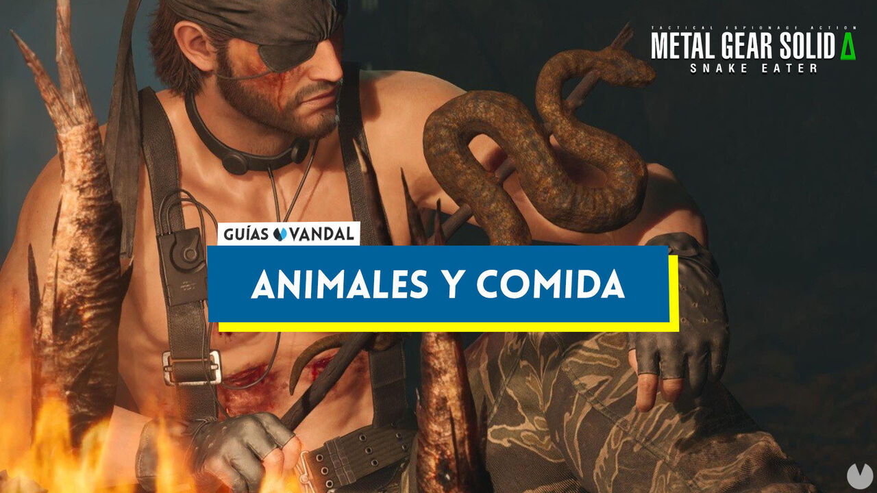 Todos los animales y comida en Metal Gear Solid Delta y localizacin - Metal Gear Solid Delta: Snake Eater