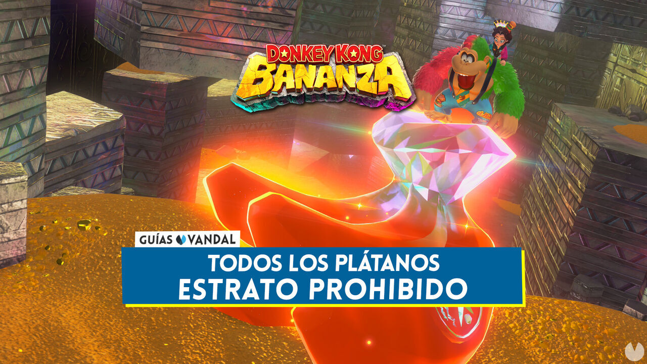 Todos los pltanos de Estrato prohibido en Donkey Kong Bananza - Localizacin - Donkey Kong Bananza