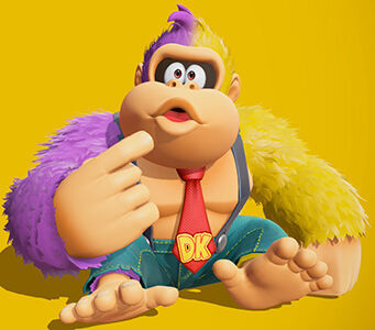 Donkey Kong Bananza - Color de pelaje Bicolor maracuyá