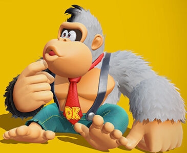 Donkey Kong Bananza - Color de pelaje Bicolor blanquinegro