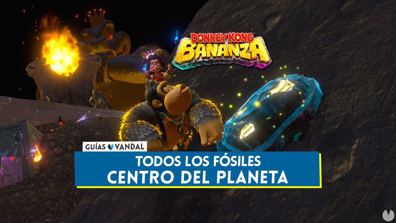 Todos los fsiles de Centro del planeta en Donkey Kong Bananza - Localizacin - Donkey Kong Bananza