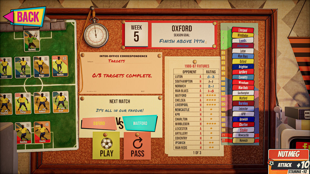 Fútbol, gestión y construcción de mazos: NUTMEG! es un nuevo juego inspirado en el coleccionismo de cromos