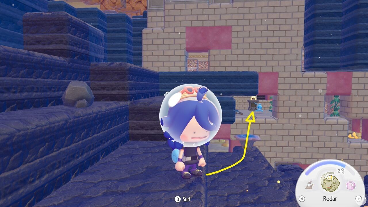 Pok�mon Pokopia DLC 1 Bubbly Basin - Cave where Phione hides on the Basin Dream Island