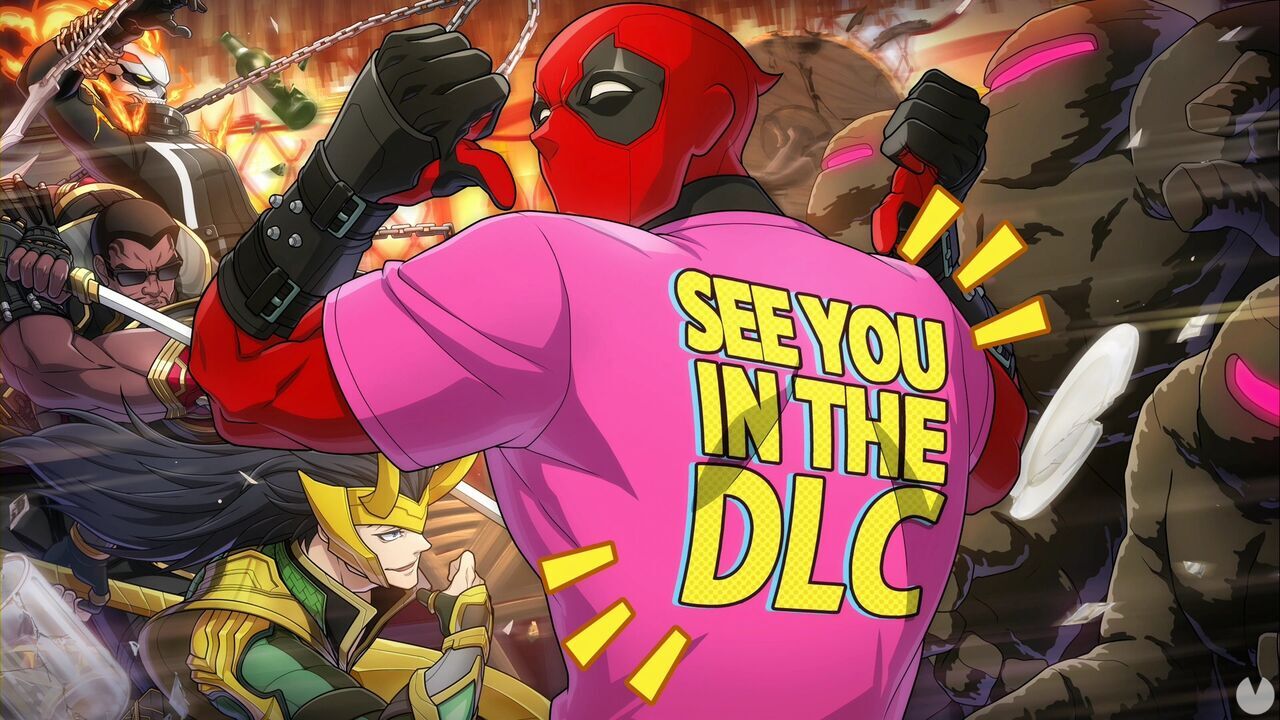 Marvel Tokon Fighting Souls - Costumes and skins, Deadpool taunts the player while wearing a T-shirt stating that the game will have DLC