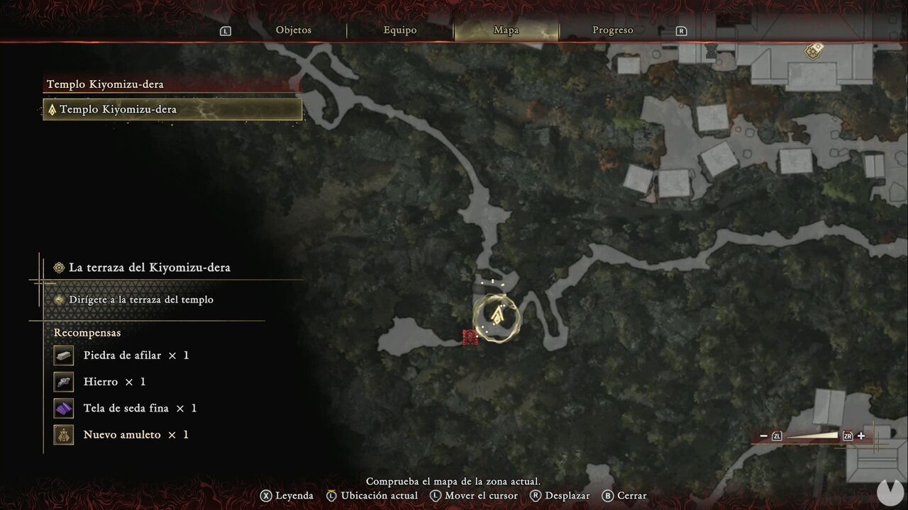Onimusha: Way of the Sword - The Stage is Set at Kiyomizu: location of the Lesser Defense Talisman on the path to Kiyomizu-dera Temple