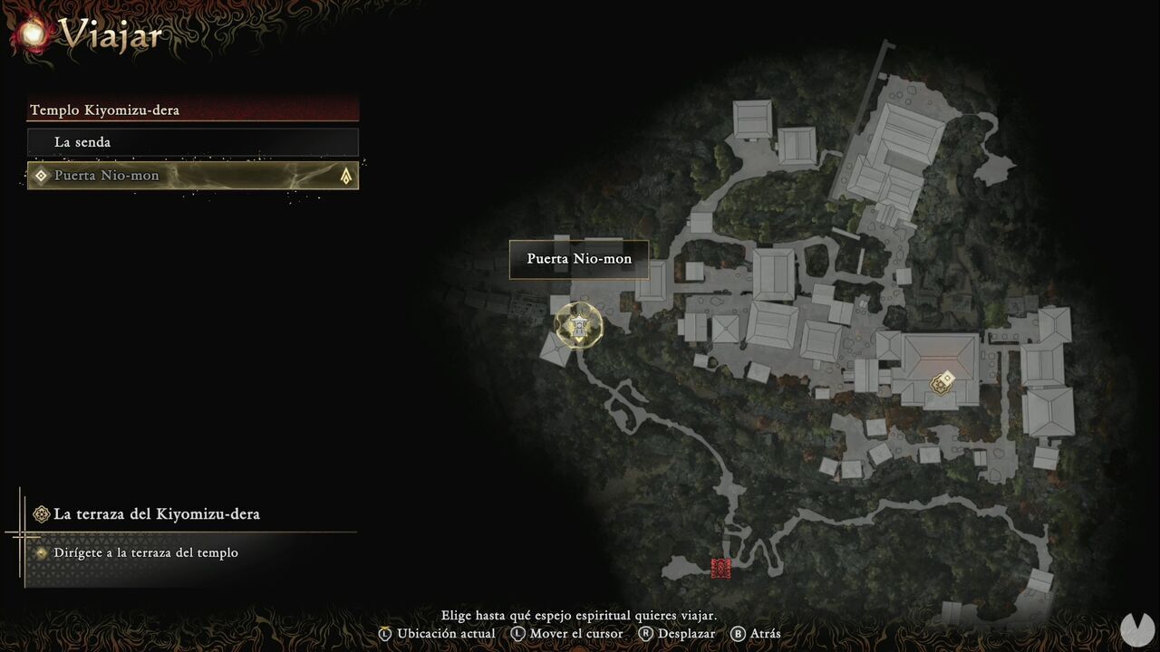 Onimusha: Way of the Sword - The Stage is Set at Kiyomizu: location of the Nio-mon Gate Spirit Mirror