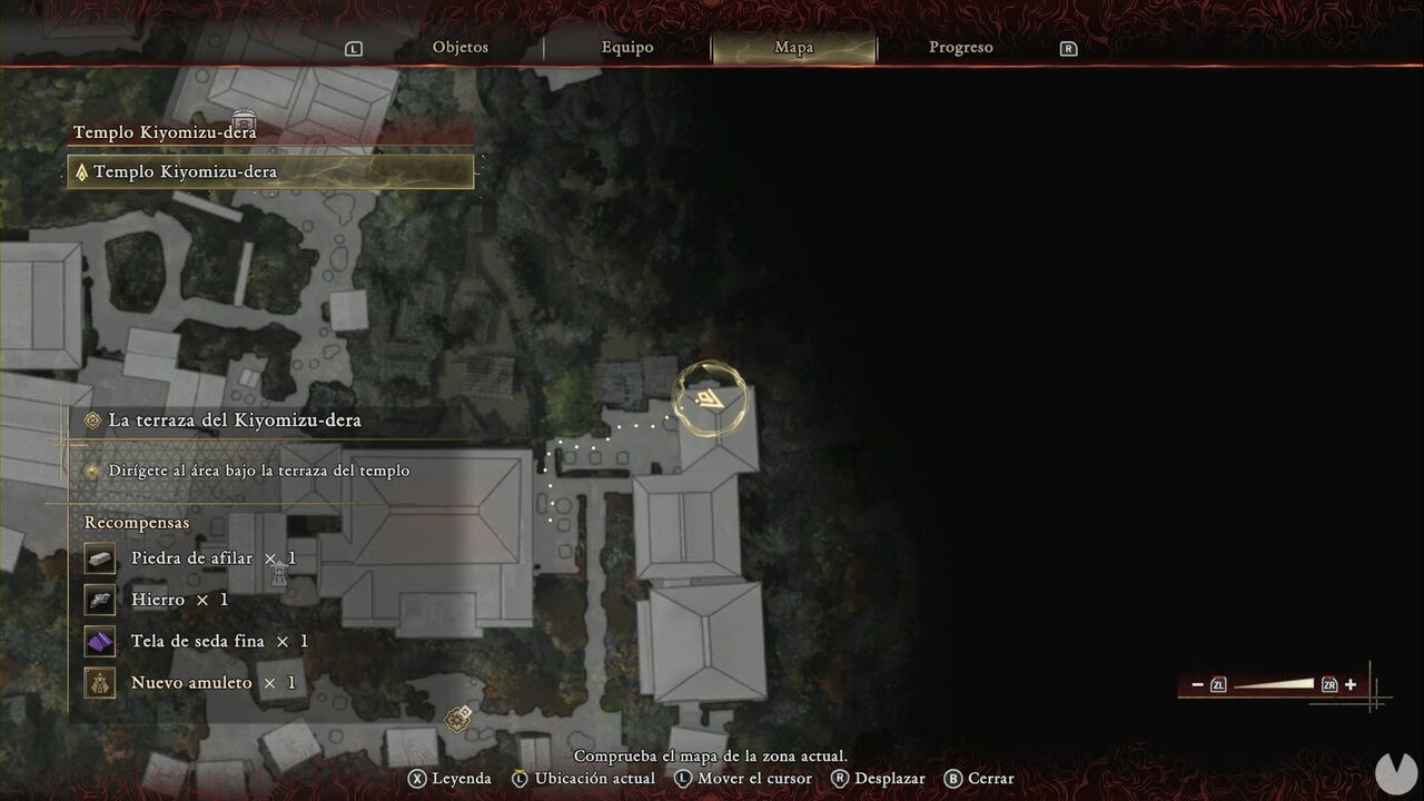 Onimusha: Way of the Sword - The Stage is Set at Kiyomizu: Whetstone location in the northeastern corner of the stage where you fight Sasaki Ganryu