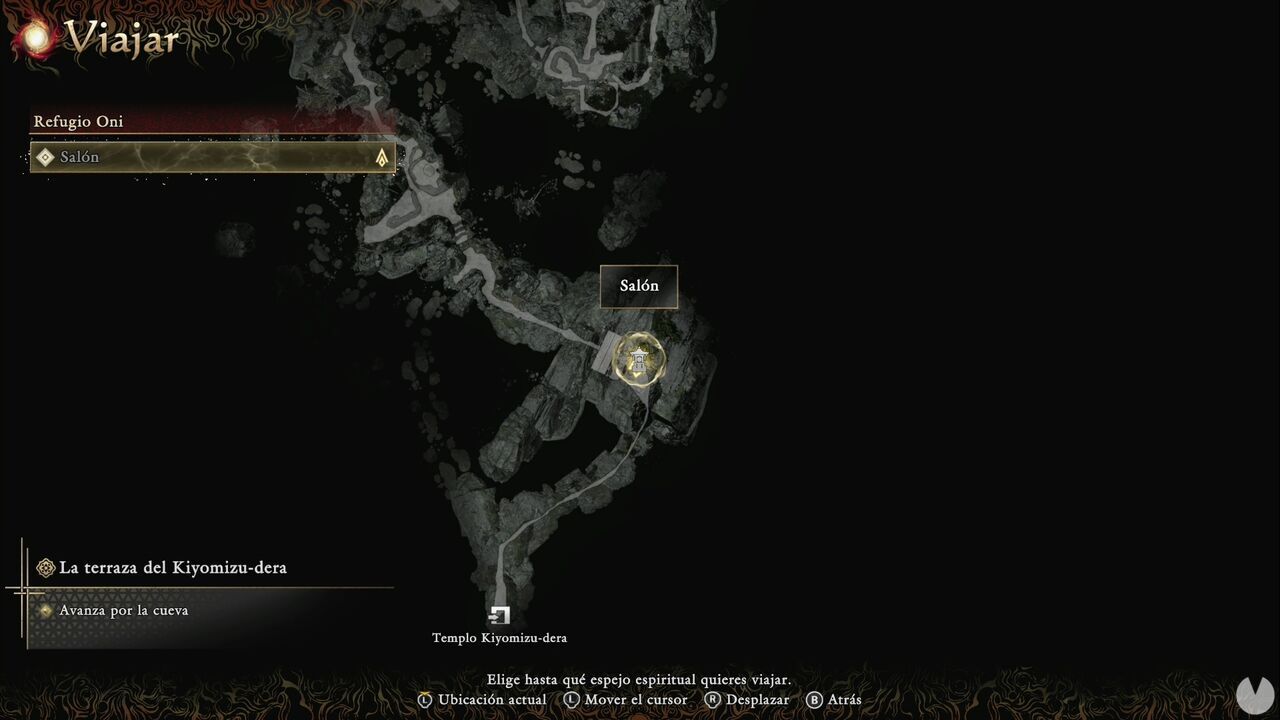 Onimusha: Way of the Sword - The Stage is Set at Kiyomizu: location of the Hall Spirit Mirror in the Oni Refuge