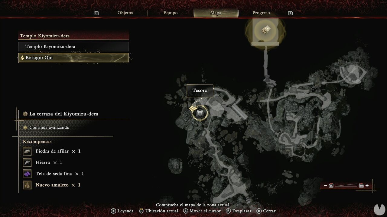 Onimusha: Way of the Sword - The Stage is Set at Kiyomizu: location of the second Treasure chest in the Oni Refuge