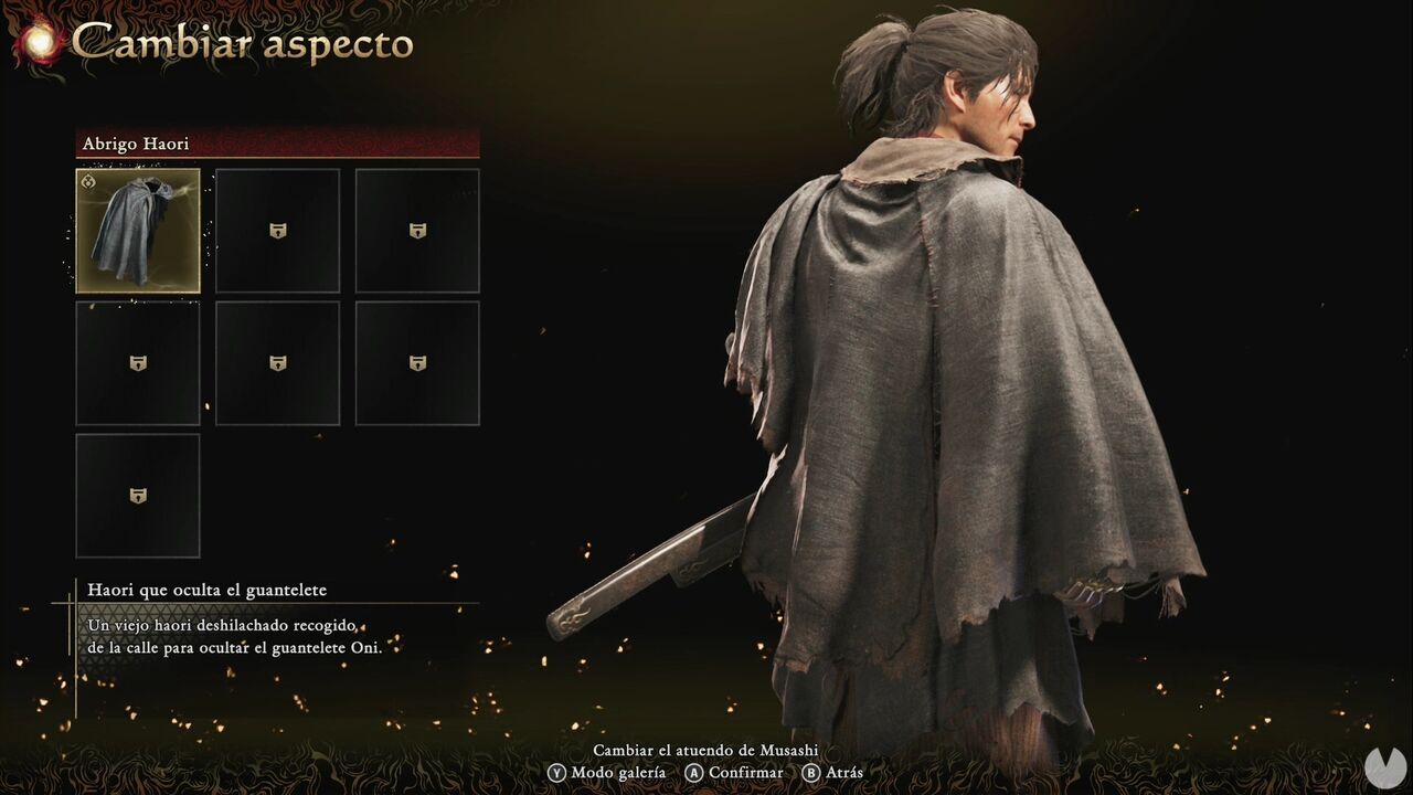 Onimusha: Way of the Sword - Haori Coats: Gauntlet-Hiding Haori