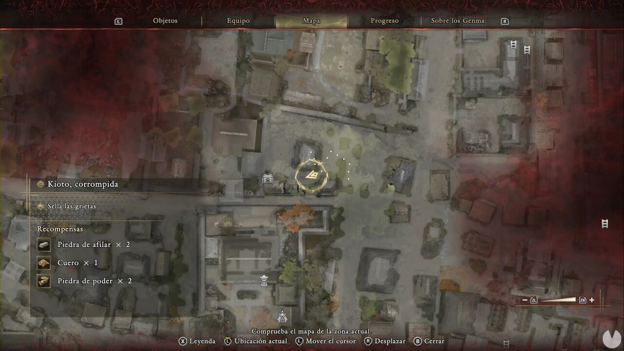 Onimusha: Way of the Sword - Kyoto, Corrupted: location of the Cotton Cloth chest north of the northeastern corner of Rokudo-chinnoji Temple