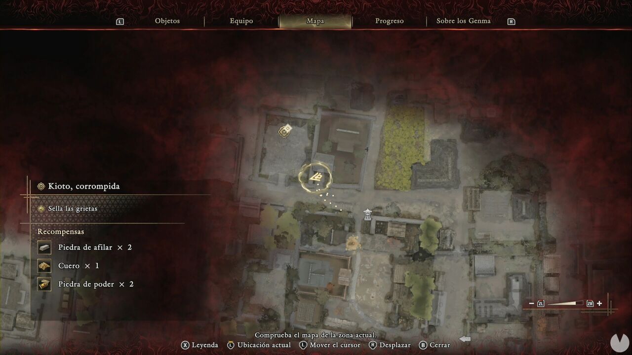 Onimusha: Way of the Sword - Kyoto, Corrupted: location of the Hempen Cloth chest northwest of the Higashioji Street Spirit Mirror