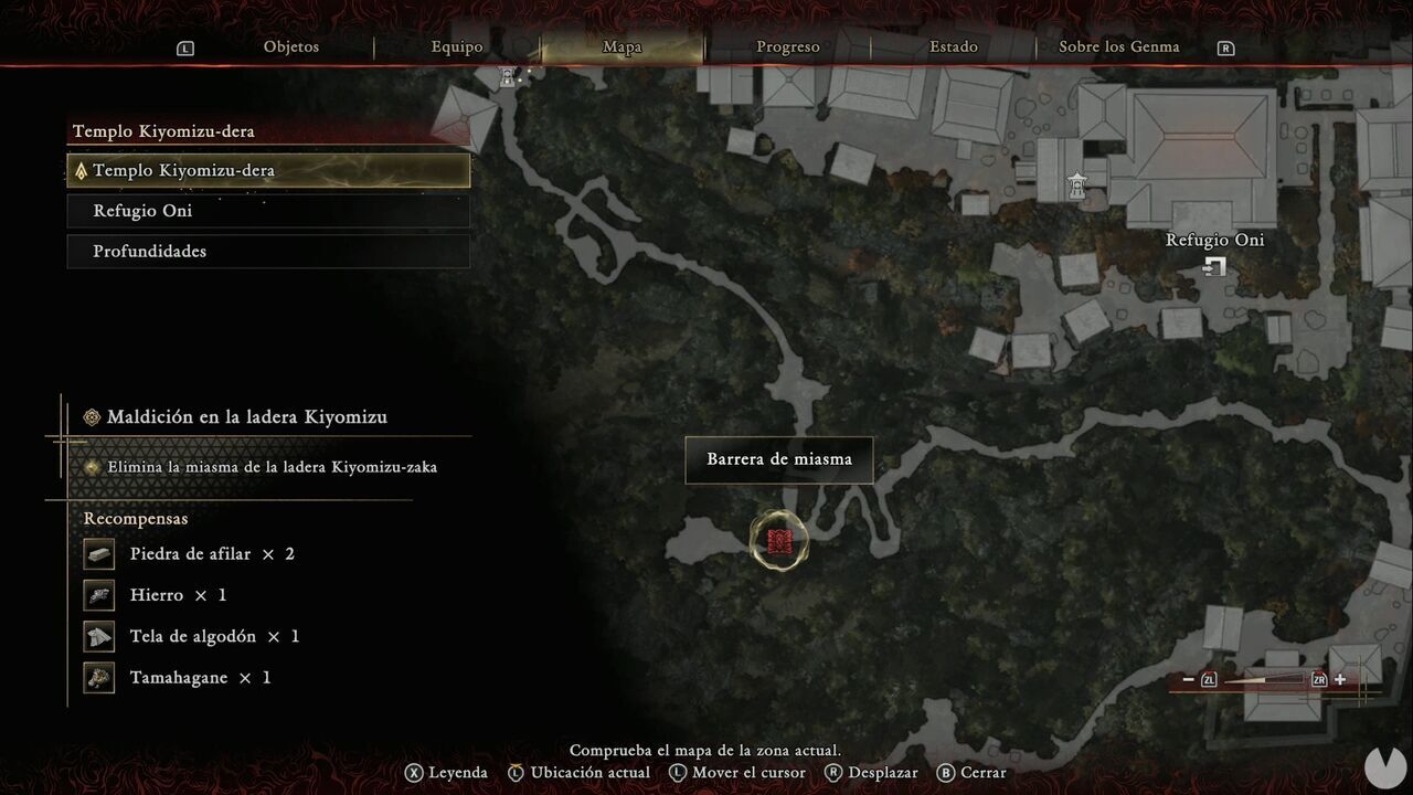 Onimusha: Way of the Sword - The Curse of Kiyomizu-zaka Slope: Malice Barrier in southwestern Kiyomizu-dera