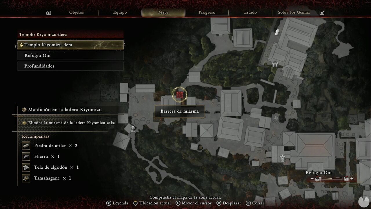 Onimusha: Way of the Sword - The Curse of Kiyomizu-zaka Slope: Malice Barrier in northwestern Kiyomizu-dera