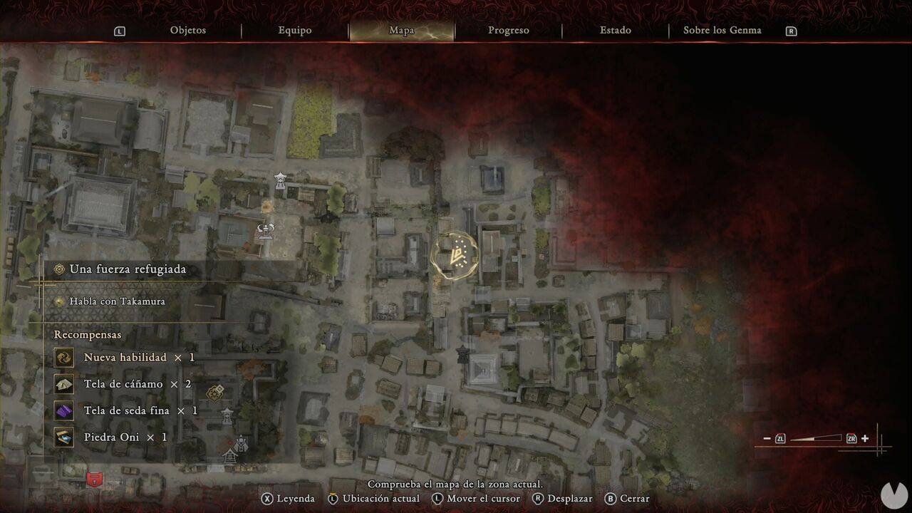 Onimusha: Way of the Sword - A Strength in Refuge: chest containing Tempered Iron and Leather in northeastern Eastern Kyoto