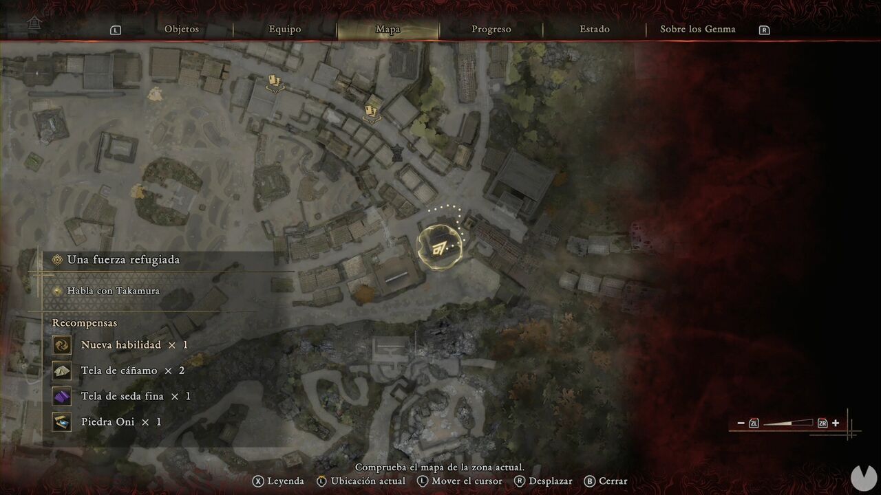 Onimusha: Way of the Sword - A Strength in Refuge: location of the Cotton Cloth chest behind one of the houses in the southeastern area