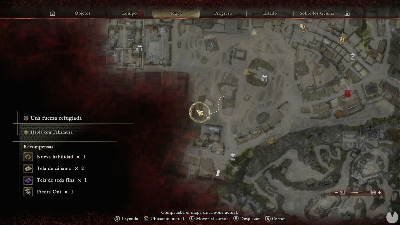 Onimusha: Way of the Sword - A Strength in Refuge: location of the cart with a chest containing a Whetstone and Hempen Cloth