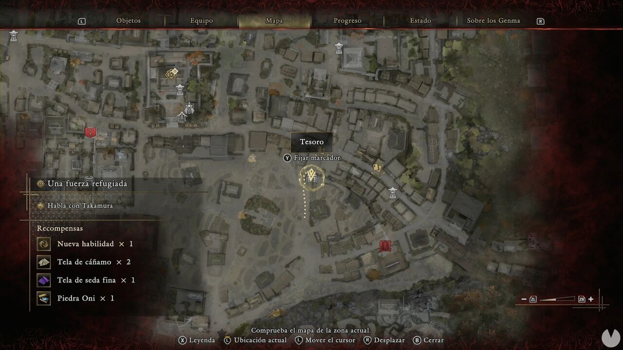 Onimusha: Way of the Sword - A Strength in Refuge: location of a Kyoto Treasure in the southeastern part of the city