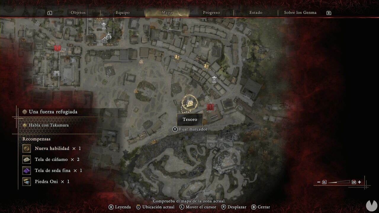 Onimusha: Way of the Sword - A Strength in Refuge: location of a Treasure in an alley along one of the southeasternmost streets in Kyoto