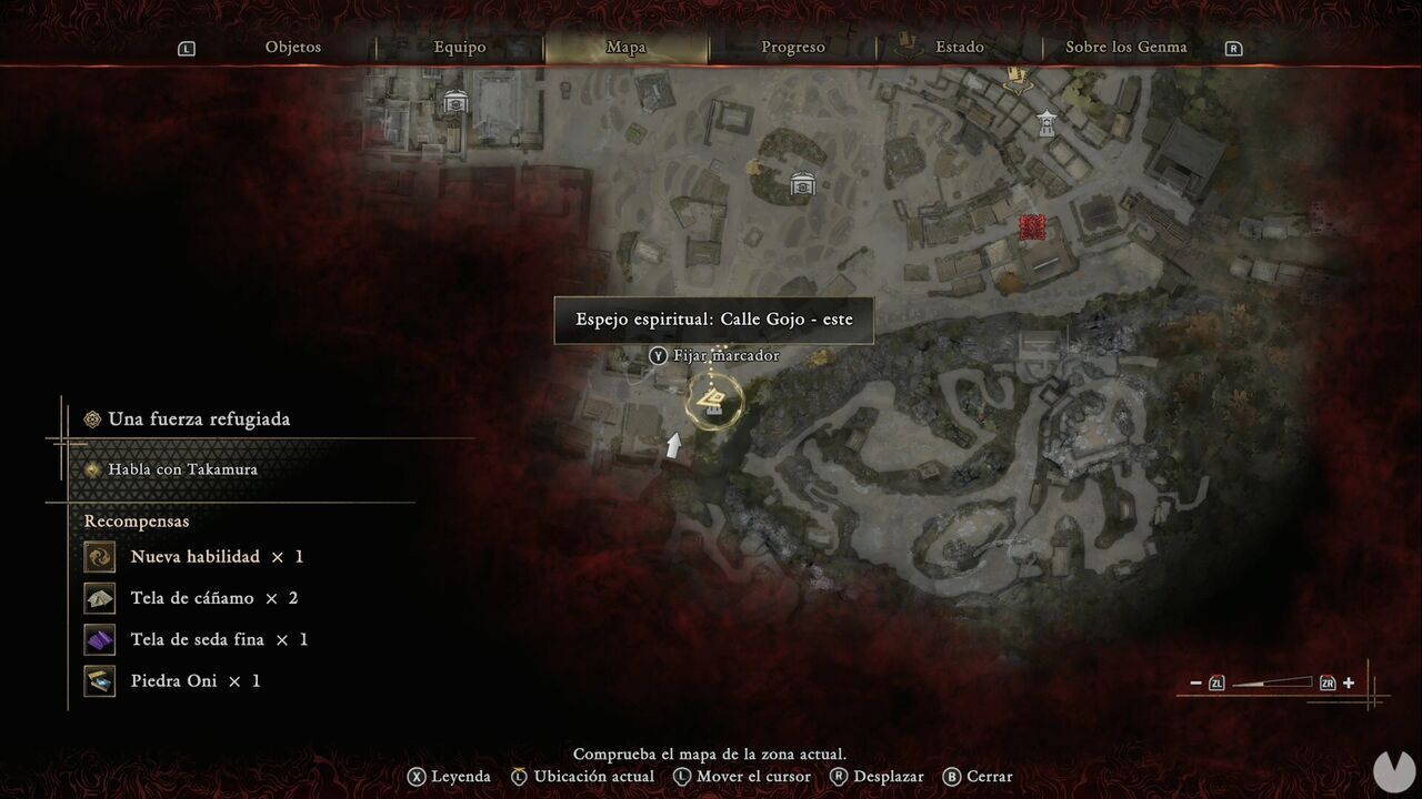 Onimusha: Way of the Sword - A Strength in Refuge: location of the Gojo Street - East Spirit Mirror