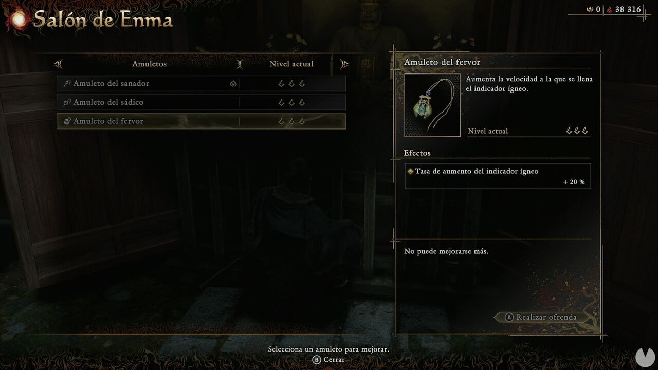 Onimusha: Way of the Sword - Charms: Charm of Zeal