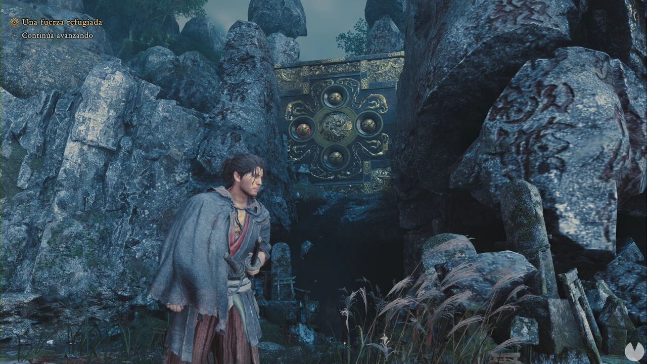 Onimusha: Way of the Sword - A Strength in Refuge: position from which to shoot the first movable block in the Oni Refuge