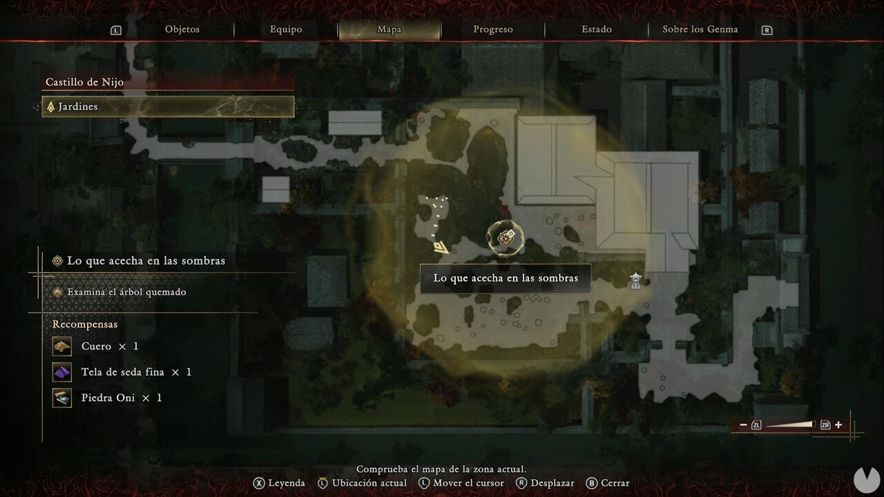 Onimusha: Way of the Sword - What Lurks in the Shadows: route out of the Nijo-jo Castle garden