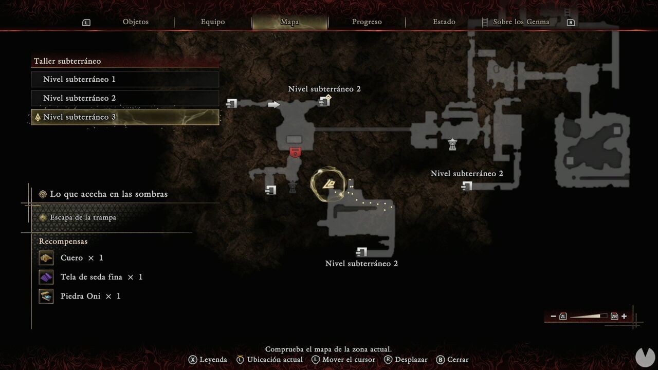 Onimusha: Way of the Sword - What Lurks in the Shadows: Tempered Iron chest in the northwestern corner of the pit on Underground Level 2