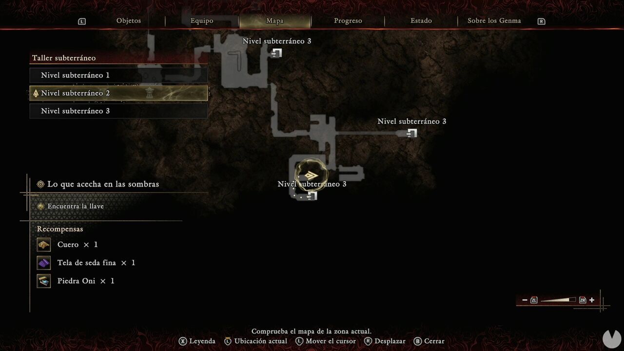 Onimusha: Way of the Sword - What Lurks in the Shadows: Leather chest in the southwestern area of Underground Level 3