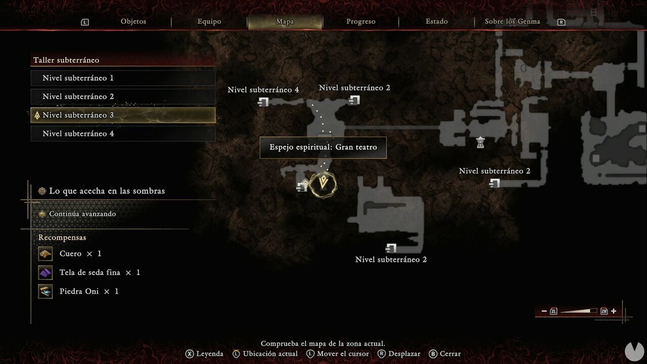 Onimusha: Way of the Sword - What Lurks in the Shadows: location of the Grand Theater Spirit Mirror in the Underground Laboratory, beyond Dokyo's workroom