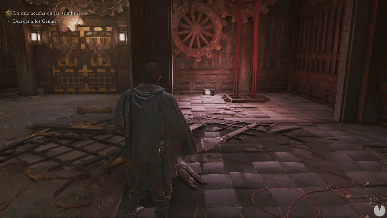 Onimusha: Way of the Sword - What Lurks in the Shadows: ropes keeping one of the Underground Laboratory doors locked