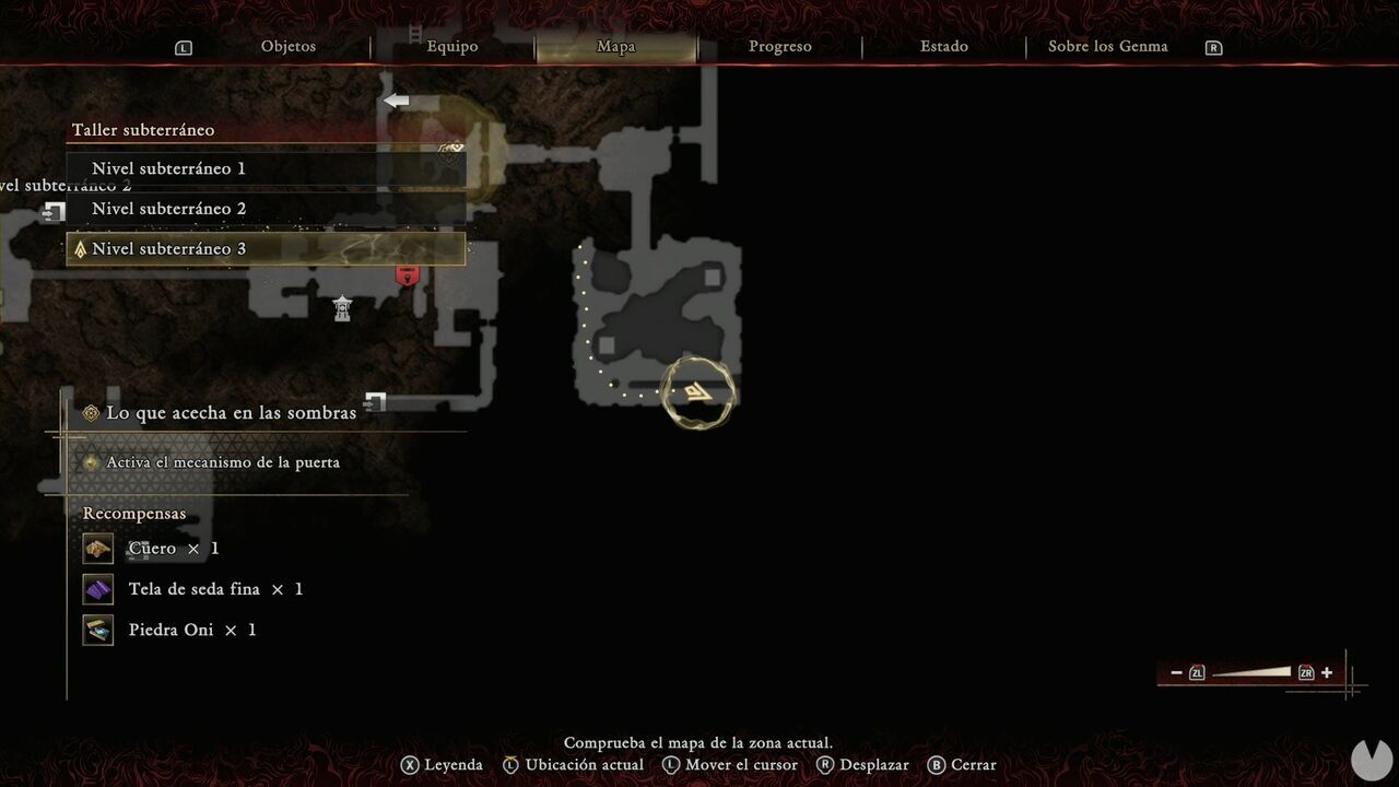 Onimusha: Way of the Sword - What Lurks in the Shadows: material chest in the southeasternmost section of Underground Level 3