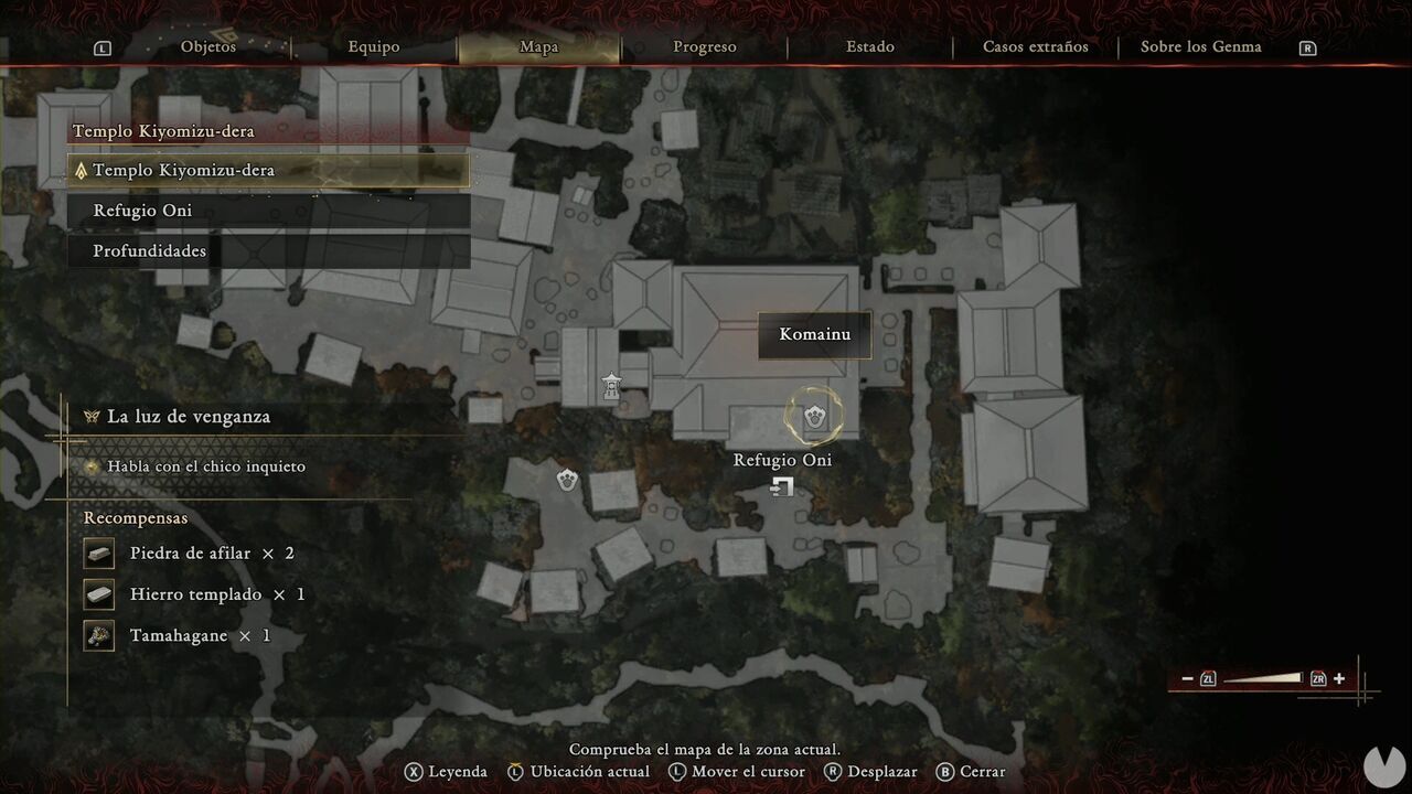 Onimusha: Way of the Sword - Lion Dogs: location of one of the Lion Dogs at Kiyomizu-dera Temple