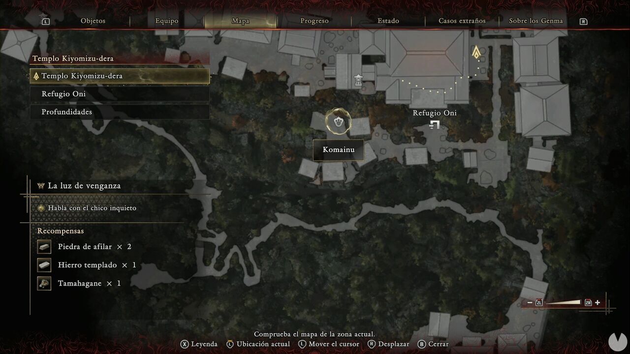 Onimusha: Way of the Sword - Lion Dogs: location of one of the Lion Dogs at Kiyomizu-dera Temple