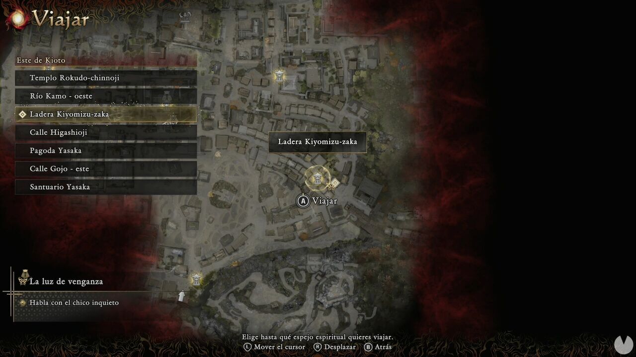 Onimusha: Way of the Sword - Mysteries of Kyoto, The Light of Vengeance: location where the mission begins