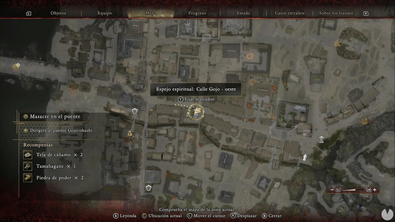 Onimusha: Way of the Sword - Bloodbath on the Bridge: location of the Gojo Street - West Spirit Mirror in southwestern Kyoto
