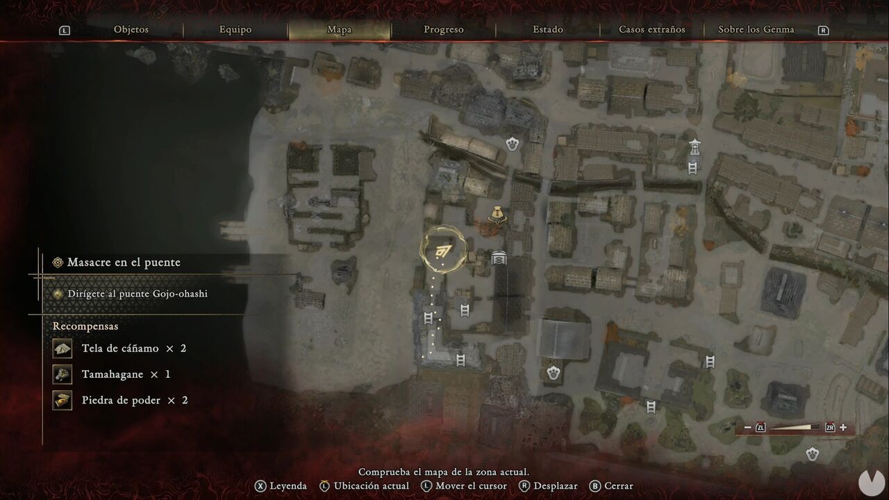 Onimusha: Way of the Sword - Bloodbath on the Bridge: location of the material chests in southwestern Kyoto