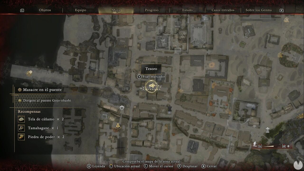 Onimusha: Way of the Sword - Bloodbath on the Bridge: location of one of the Treasures in southwestern Kyoto