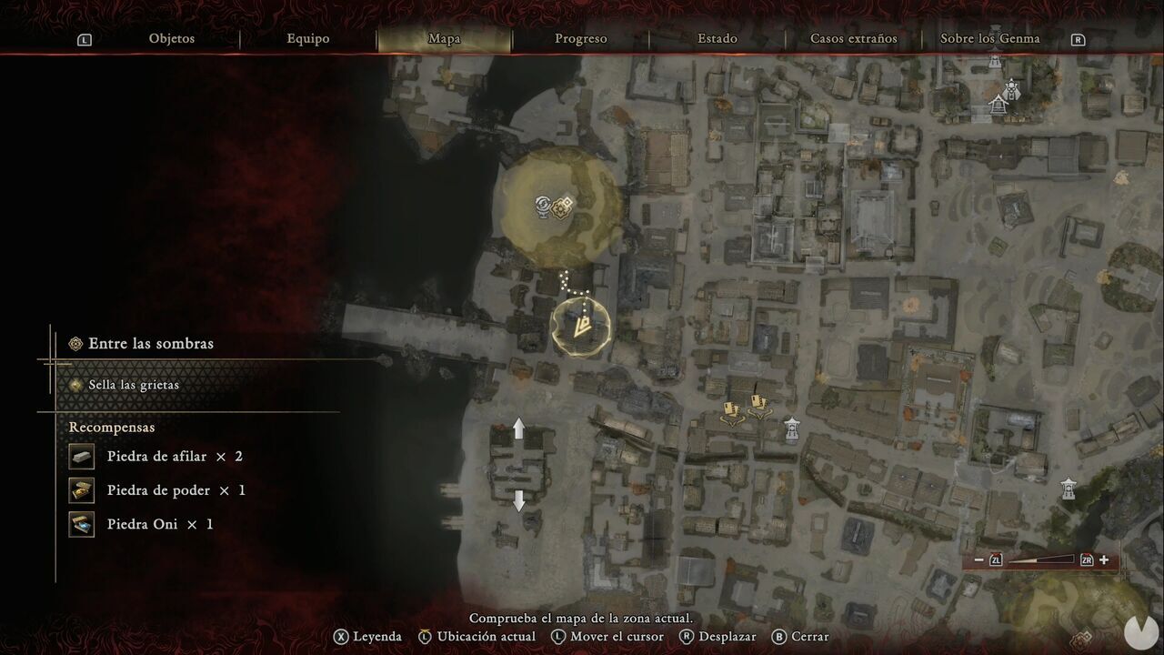 Onimusha: Way of the Sword - Shadows Fall: location of the Leather chest east of the beach north of the bridge where you fought Benkei