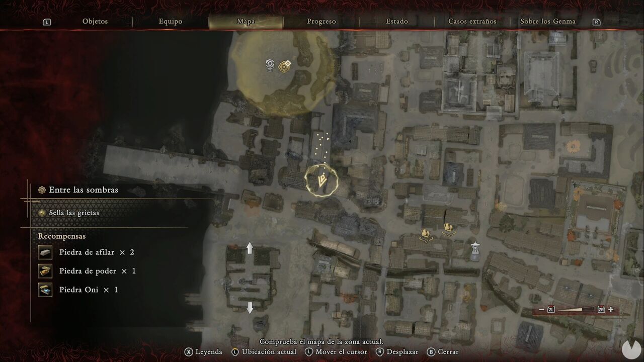 Onimusha: Way of the Sword - Shadows Fall: location of the Leather chest in the alley north of the western end of Gojo Street