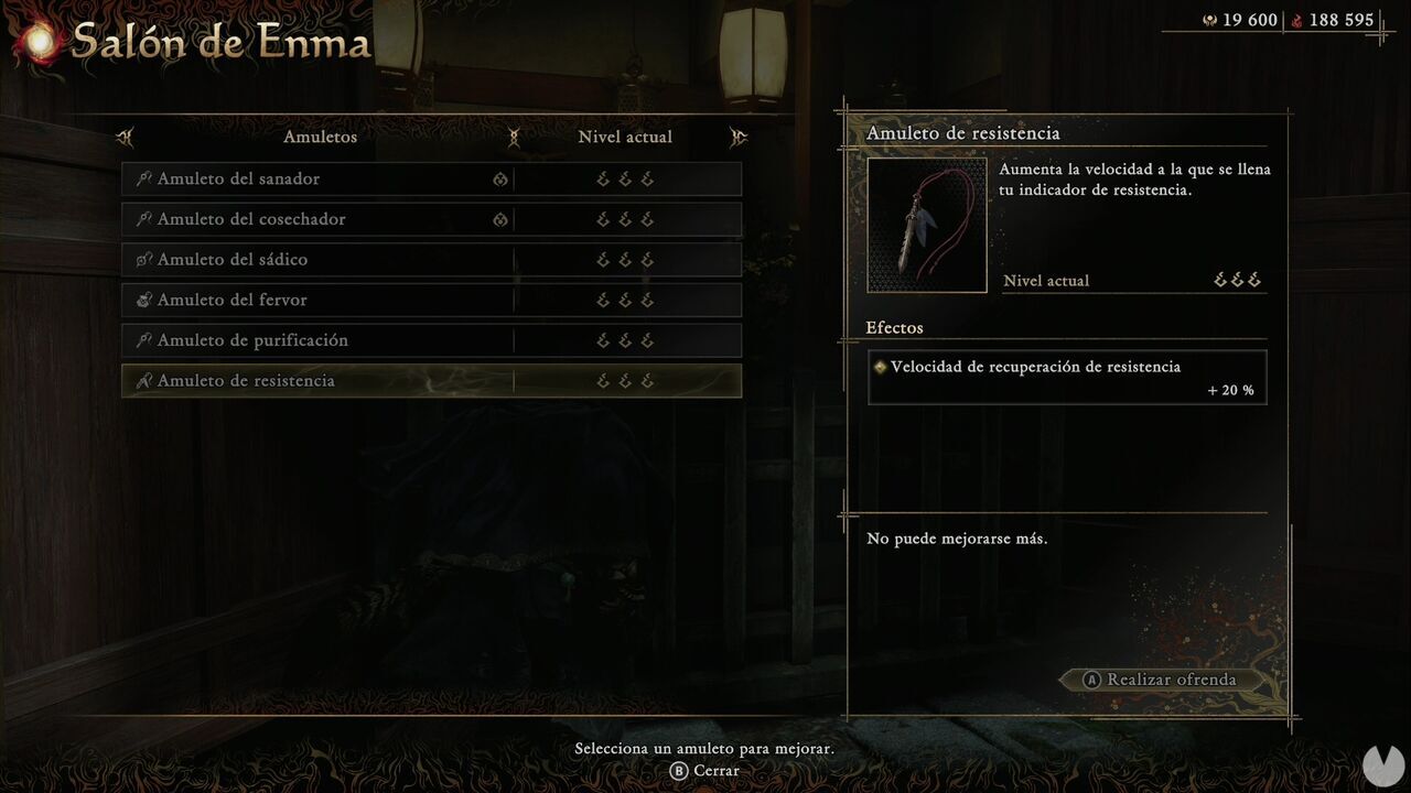 Onimusha: Way of the Sword - Charms: Charm of Stamina