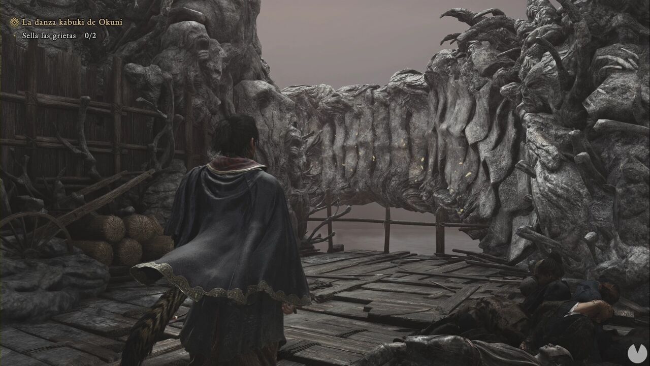 Onimusha: Way of the Sword - Okuni's Kabuki Dance: wall-running section at the northwestern dock of the sandbar
