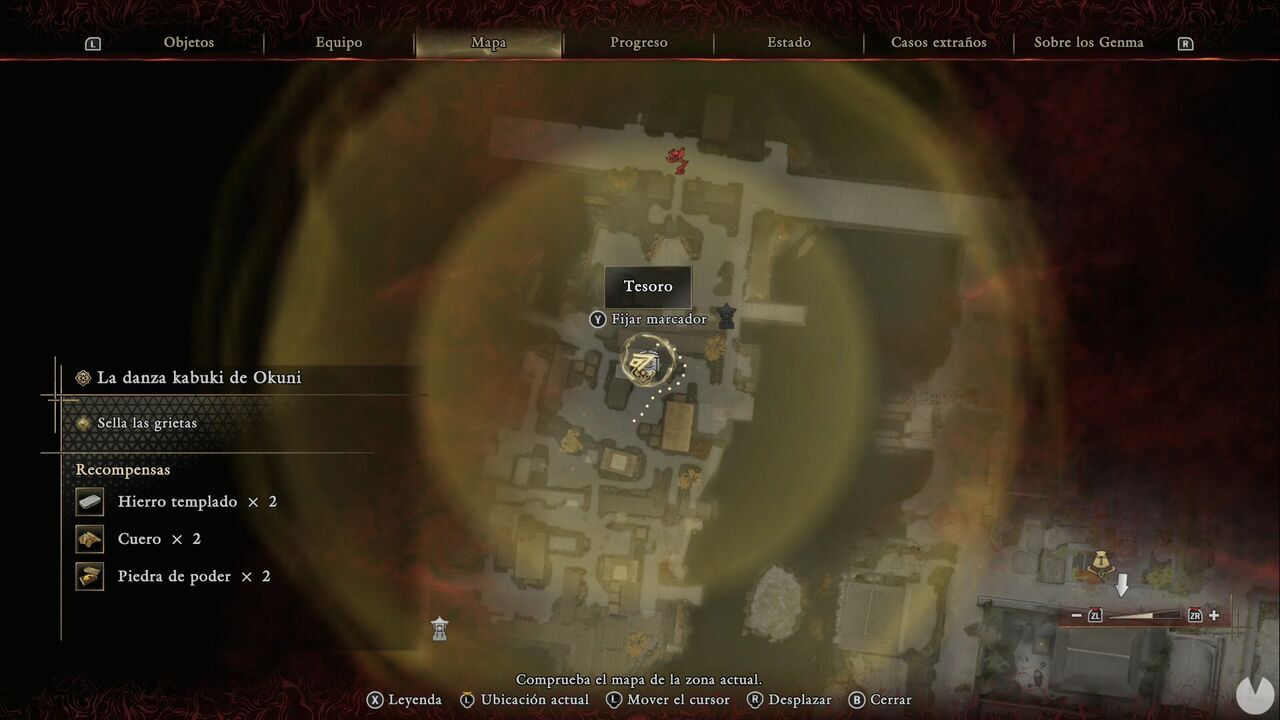 Onimusha: Way of the Sword - Okuni's Kabuki Dance: location of the Treasure north of the first Rift in the sandbar area of northwestern Kyoto
