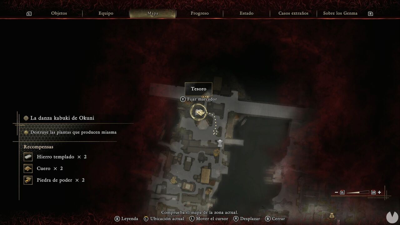 Onimusha: Way of the Sword - Okuni's Kabuki Dance: location of the second Treasure chest in the Eastern Kyoto sandbar area, north of the previous one