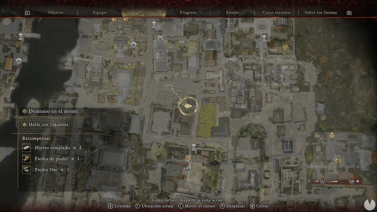 Onimusha: Way of the Sword - The Demon on the Mount: location of the Iron chest behind the building in the southeastern corner of the fields southeast of Shijo Street