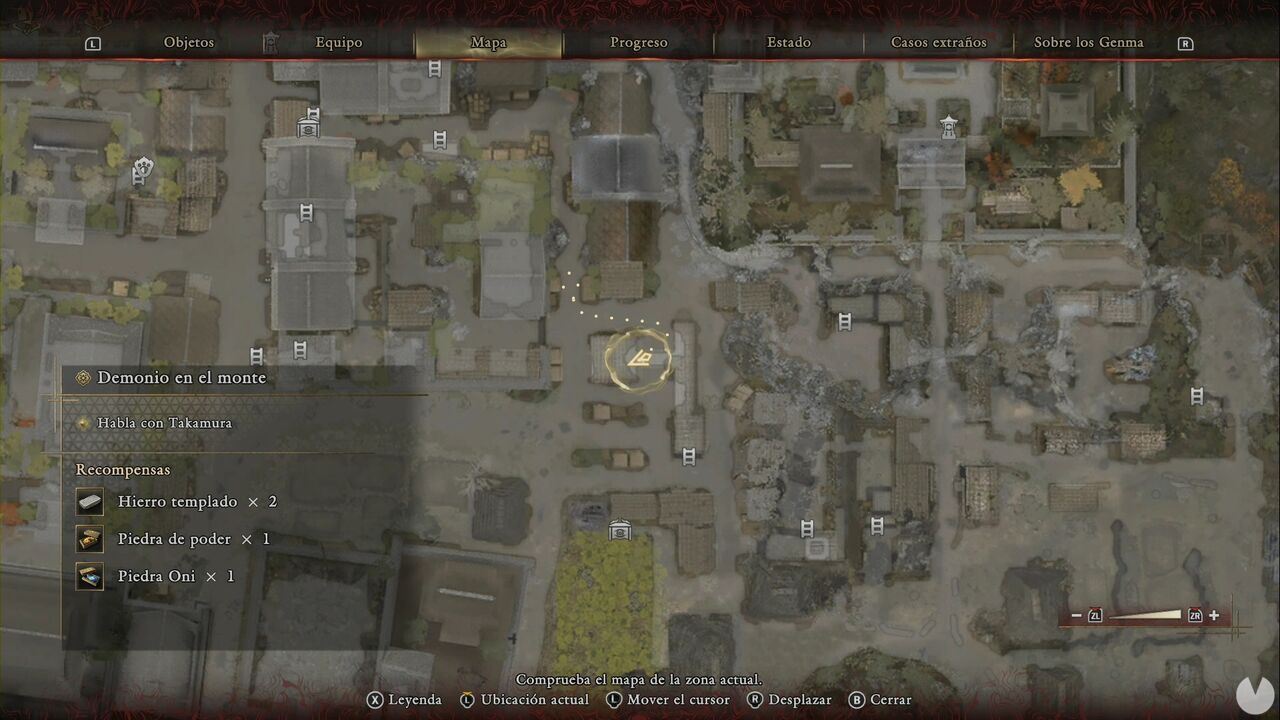 Onimusha: Way of the Sword - The Demon on the Mount: location of the chest containing Iron and Tempered Iron at the market stalls southeast of Shijo Street