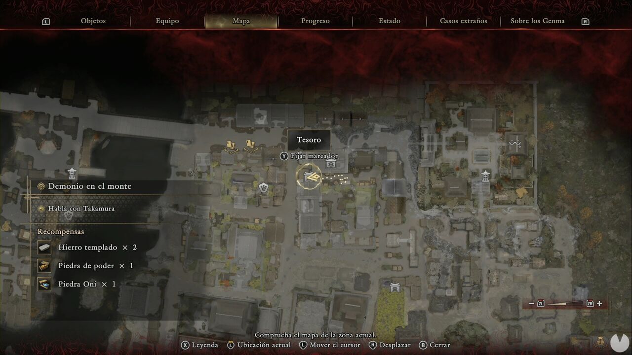 Onimusha: Way of the Sword - The Demon on the Mount: location of the Treasure at the end of the alley southeast of Shijo Street