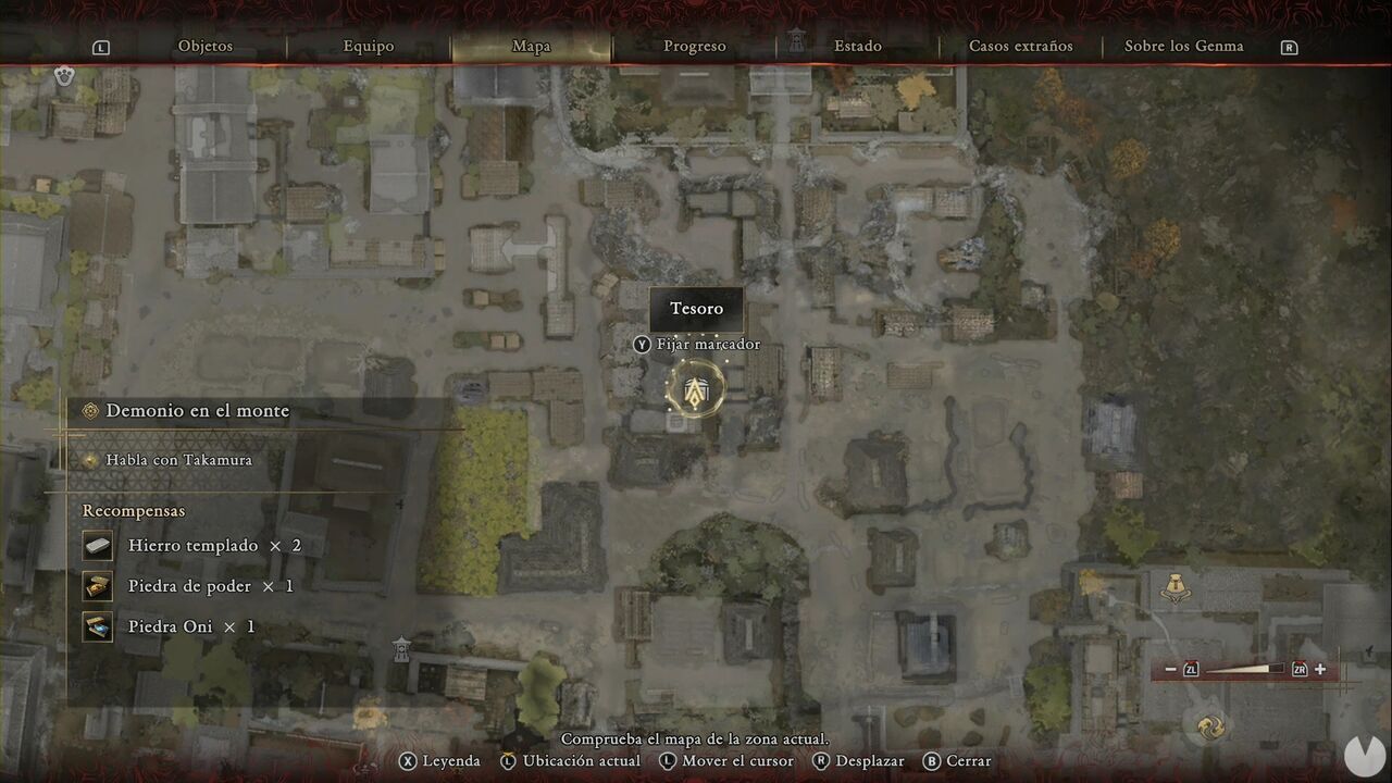 Onimusha: Way of the Sword - The Demon on the Mount: location of the Treasure southwest of Lady Murasaki's shrine