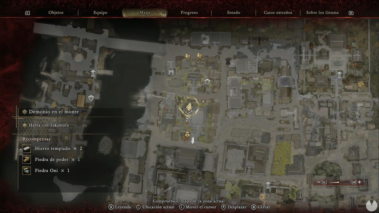 Onimusha: Way of the Sword - The Demon on the Mount: location of the Iron chest in the courtyard near the area where you obtain an Oni Cloth